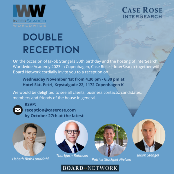 Double Reception Case Rose, InterSearch, Board Network